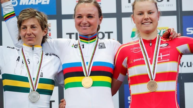 Chantal Blaak se quedó con el oro en el Mundial de Ciclismo en ruta en Bergen