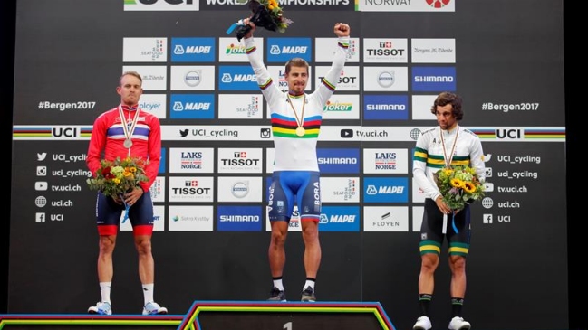 Peter Sagan sumó su tercer arco iris consecutivo tras imponerse en Bergen