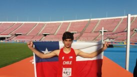 Nicolás Numair ganó el primer oro para Chile en el atletismo de los Juegos Sudamericanos de la Juventud