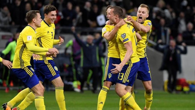 Suecia batió a Italia y quedó con la primera opción de ir al Mundial de Rusia