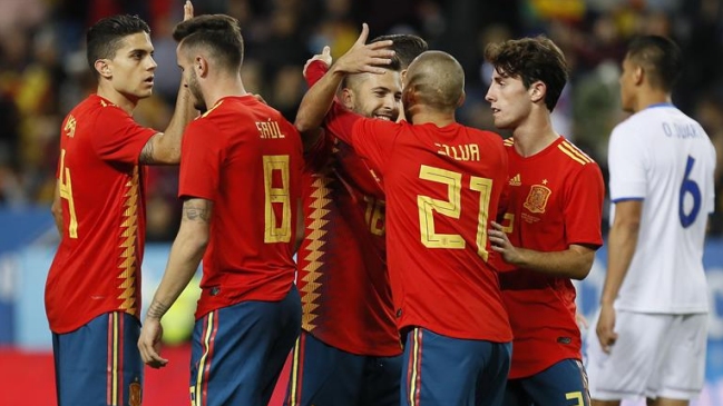 España demostró su poderío y vapuleó a Costa Rica en amistoso preparatorio a Rusia 2018