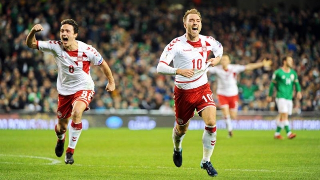 Dinamarca aplastó como visita a Irlanda y sacó boletos al Mundial de Rusia 2018