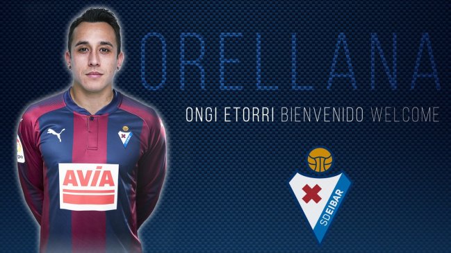 Fabián Orellana fue presentado como nuevo jugador de Eibar en España