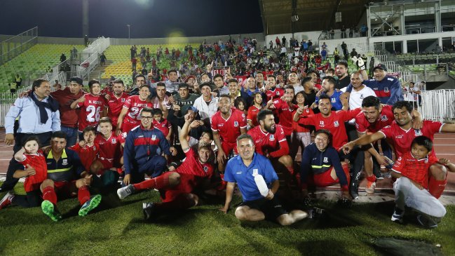 Los festejos de Unión La Calera tras firmar su retorno a Primera División
