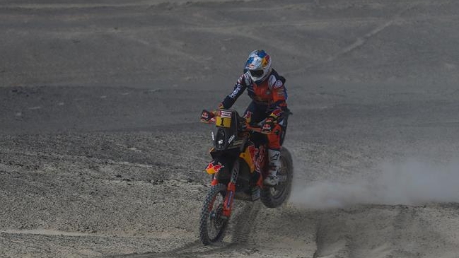 Sam Sunderland, vigente campeón del Dakar, quedó fuera de competencia por un accidente