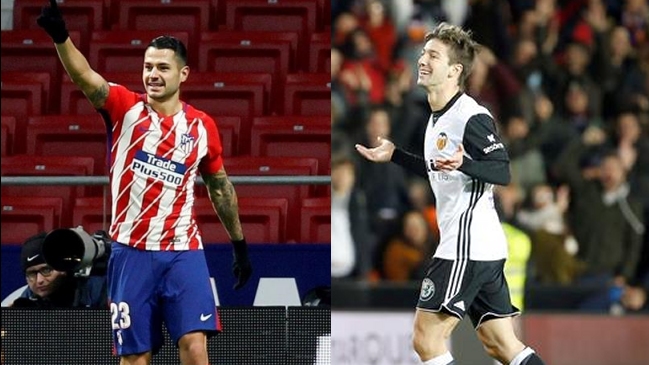 Atlético Madrid y Valencia avanzaron a cuartos de final en la Copa del Rey