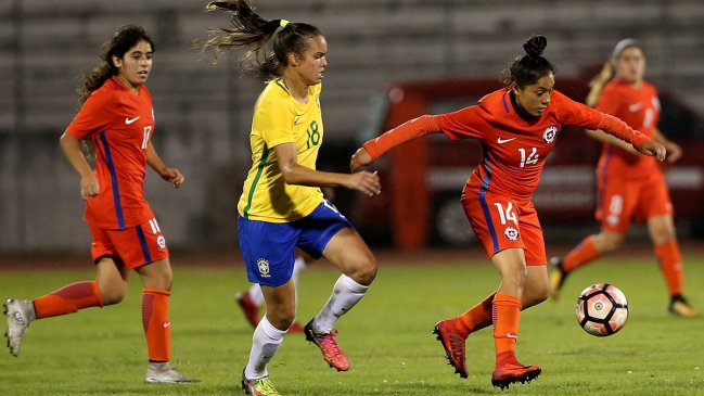Brasil goleó a la Roja en el inicio del Sudamericano sub 20 femenino