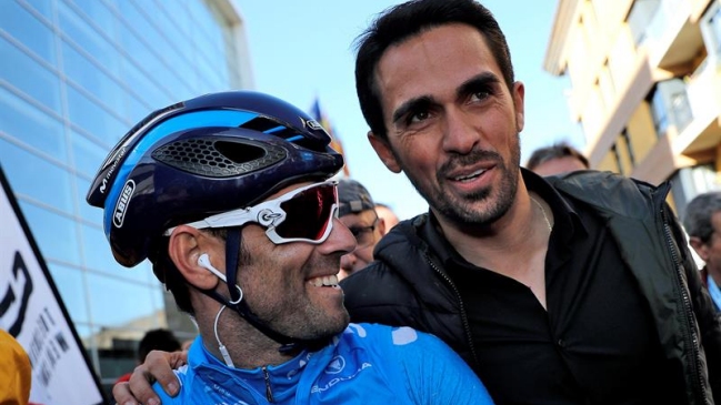 Alberto Contador estrenó "ilusionado" su equipo de categoría continental
