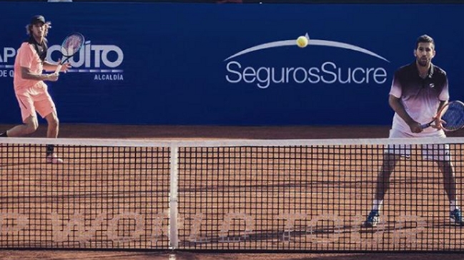 Nicolás Jarry y Hans Podlipnik se instalaron en semifinales de dobles en el ATP de Quito