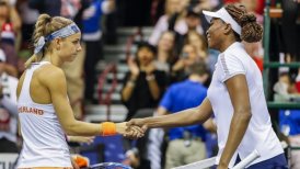 Estados Unidos contó con triunfos de Venus Williams y Vandeweghe para tomar ventaja sobre Holanda