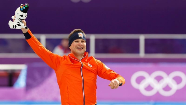 Sven Kramer logró su tercer oro consecutivo en 5.000 metros en los Juegos Olímpicos de Invierno