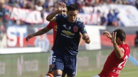 Matías Rodríguez es duda en U. de Chile para el choque ante Deportes Temuco