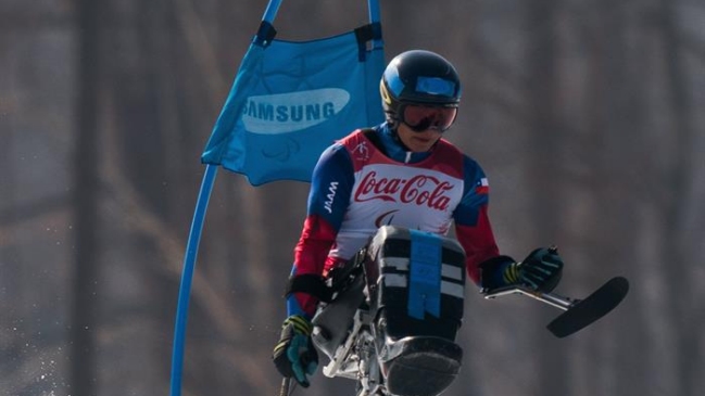 Nicolás Bisquertt sufrió una caída en el Súper Gigante de los Paralímpicos de Invierno