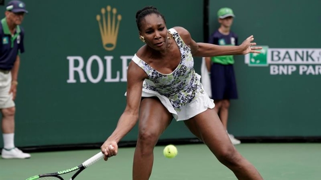 Venus Williams se metió a cuartos de final en Indian Wells a costa de Anastasija Sevastova