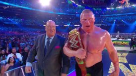Brock Lesnar venció a Roman Reigns y retuvo el título en Wrestlemania 34