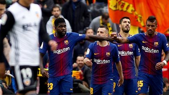 FC Barcelona sanó las heridas de la Champions con triunfo sobre Valencia en España