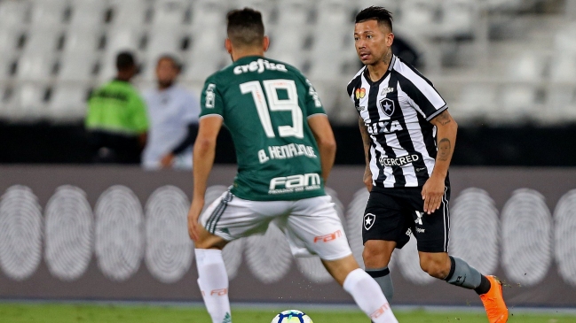 Botafogo de Leonardo Valencia debutó en el Brasileirao con esforzado empate ante Palmeiras