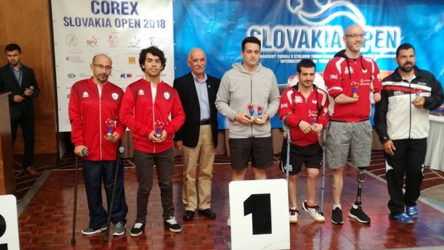 Pino y Dettoni ganaron medalla de plata en prestigioso torneo eslovaco de tenis de mesa