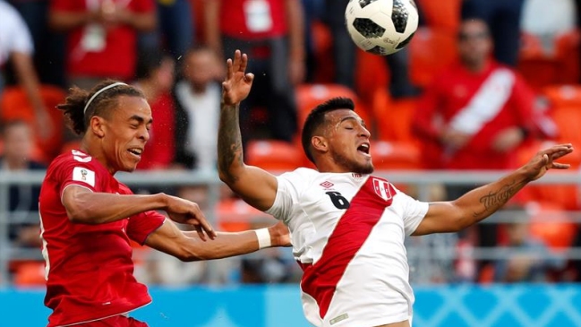 Perú luchó hasta el final, pero terminó cayendo ante Dinamarca en su debut en Rusia 2018