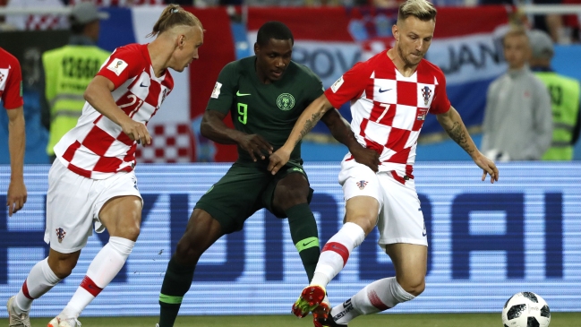 El particular festejo de Ivan Rakitic tras triunfo de Croacia sobre Nigeria en el Mundial de Rusia