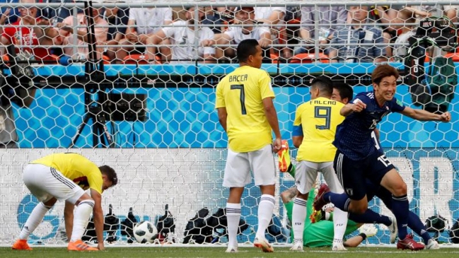 Japón superó a Colombia y amargó su debut en el Mundial de Rusia 2018