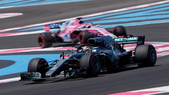 Lewis Hamilton también fue el más rápido en la segunda sesión del GP de Francia