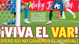 La prensa española celebró el primer lugar en el Grupo B: ¡Viva el VAR!