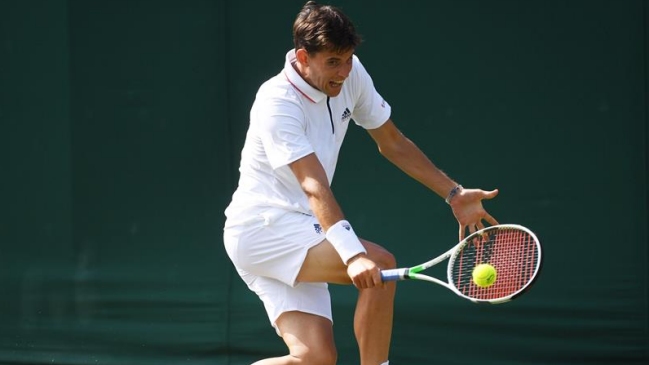 Dominic Thiem abandonó ante Marcos Baghdatis en Wimbledon
