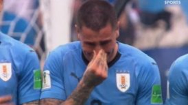 Giménez rompió en llanto durante el duelo que perdió Uruguay ante Francia