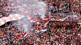 Croacia recibió una multitudinaria bienvenida tras su participación en el Mundial