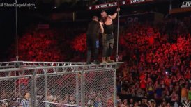 ¡Strowman lo destrozó! La brutal caída que protagonizó Kevin Owens en Extreme Rules