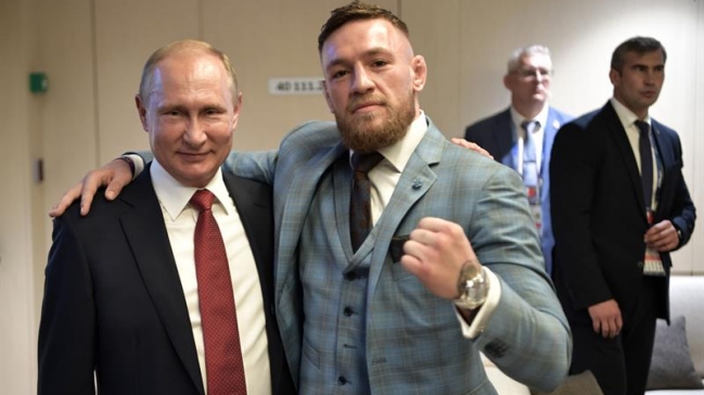 Conor McGregor fue duramente criticado por elogiar al presidente Vladimir Putin