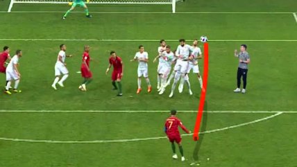 El "futurista" análisis del gol de tiro libre de Cristiano Ronaldo a España en la TV china