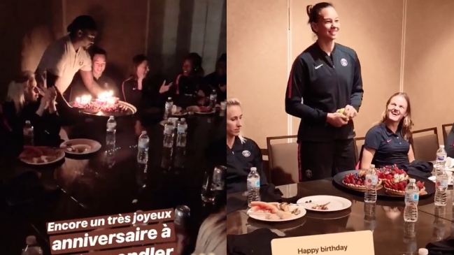 Emotiva celebración: Así fue el cumpleaños de Christiane Endler con sus compañeras de PSG