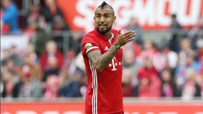 Bayern Munich usó una foto de Vidal para avisar cuánto queda para la Bundesliga