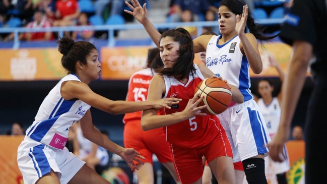 Chile terminó sexto en el Premundial femenino sub 18 de baloncesto tras caer con Puerto Rico