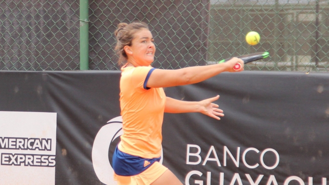 Fernanda Brito inició con cómoda victoria un nuevo ITF de Guayaquil