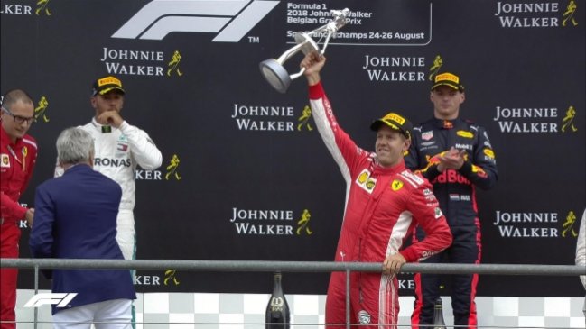 Sebastian Vettel ganó el GP de Bélgica y recortó distancia con Lewis Hamilton en la F1