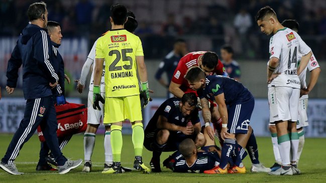 Alerta en la U: Benegas y Espinoza salieron lesionados del partido con Temuco