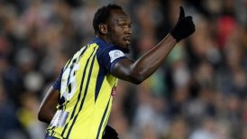 Usain Bolt hizo su debut oficial como futbolista profesional en Australia