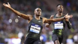 Coleman arrasó en los 100 metros de la Liga Diamante y se convirtió en el séptimo mejor de la historia