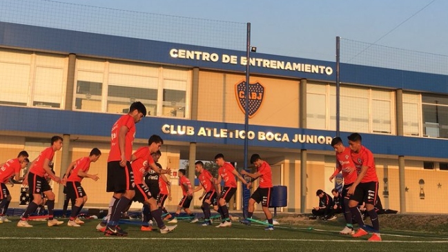 Selección chilena sub 20 tuvo la última práctica de su gira en Argentina en Complejo Boca Ezeiza