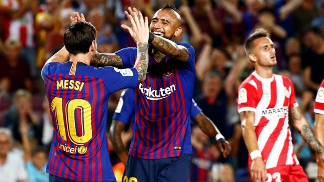 FC Barcelona negoció un empate frente a Girona con el estreno como titular de Arturo Vidal