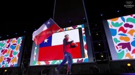 Martín Vidaurre llevó la bandera chilena en ceremonia inaugural de los JJ.OO. de la Juventud