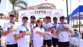 Arica: Equipo del Gobierno Regional se lució en Maratón Sin Frontera