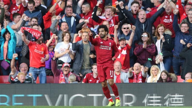 Mohamed Salah lideró aplastante victoria de Liverpool sobre Estrella Roja por la Champions