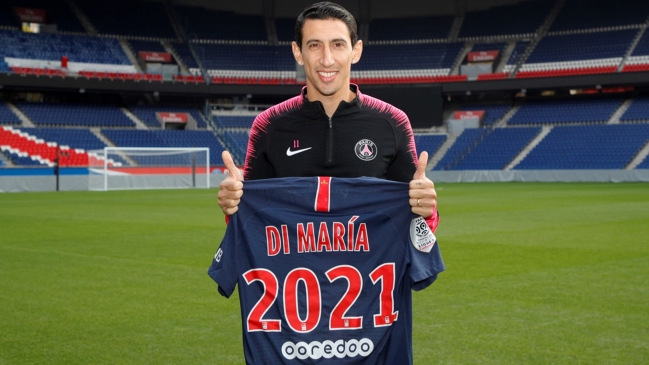 Ángel Di María extendió su vínculo con Paris Saint Germain hasta 2021
