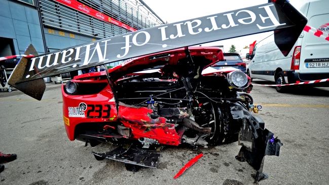 Benjamín Hites tuvo desafortunado cierre en Monza por el Ferrari Challenge