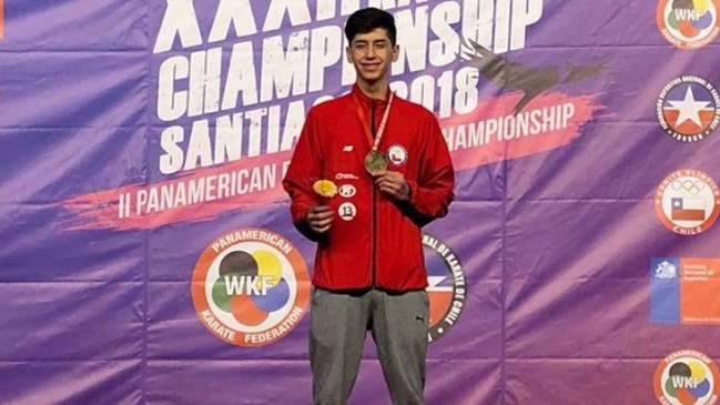 Joaquín González llegó hasta la cuarta ronda del Mundial de karate