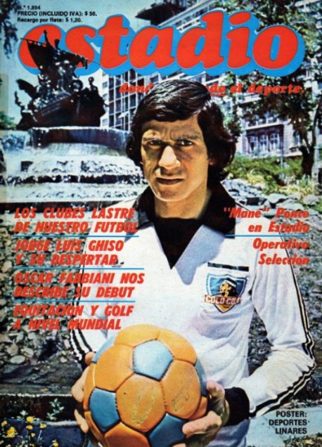 Ramón Héctor Ponce, volante argentino. Colo Colo: 1976-1980. Ganó una liga con los albos.